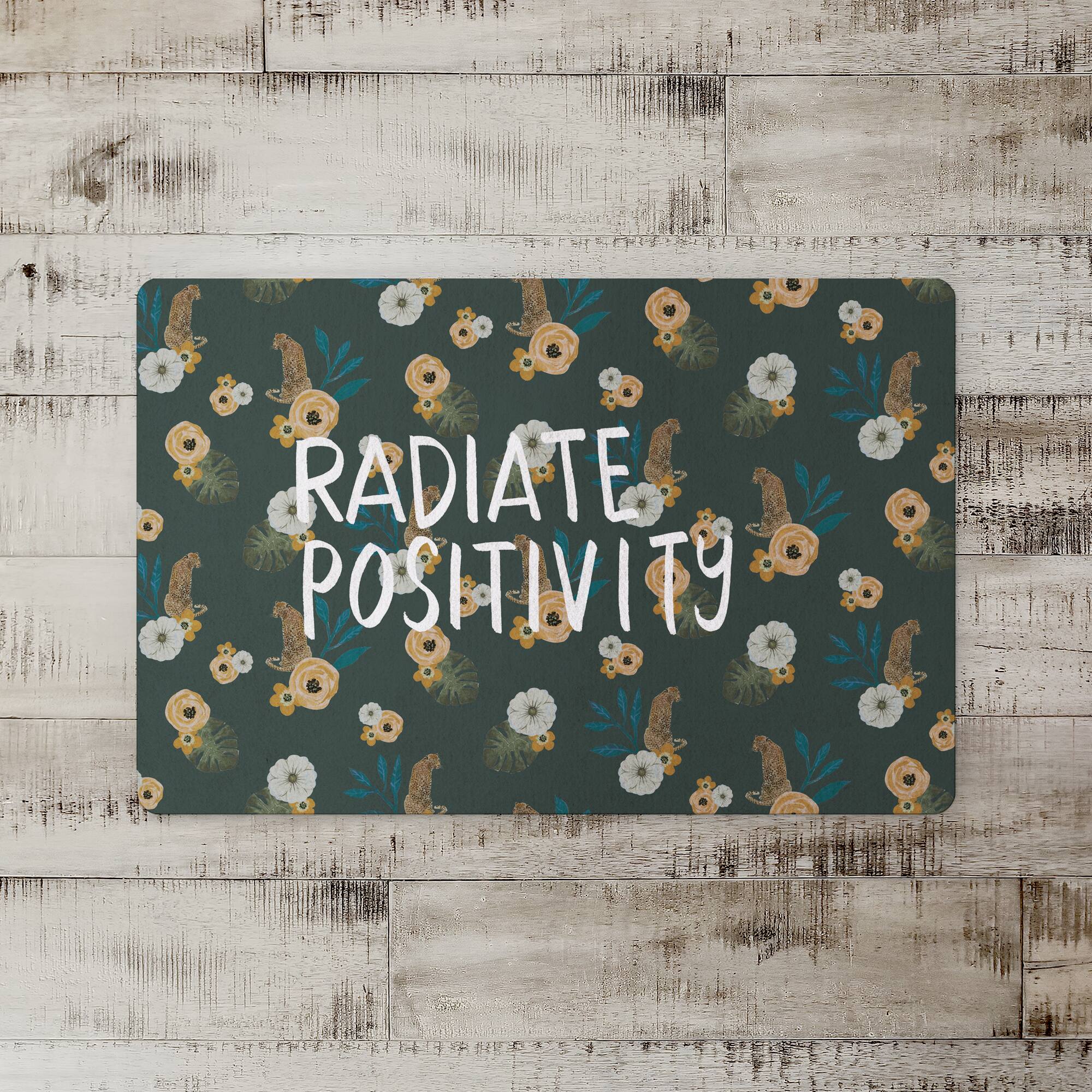 Radiate Positivity Tropical Jag Floor Mat